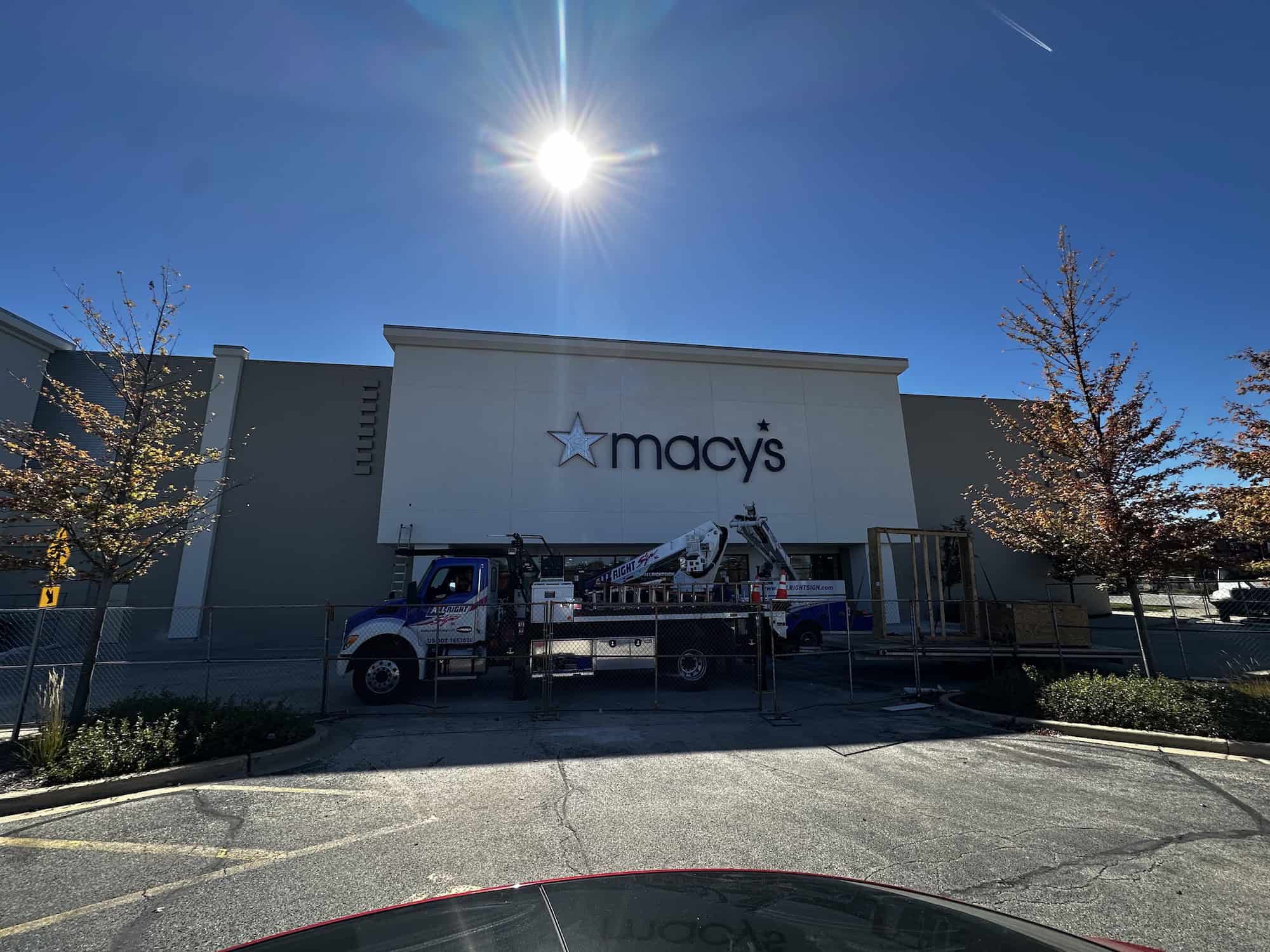 Macy's construction at Randhurst Village in Mount Prospect, IL